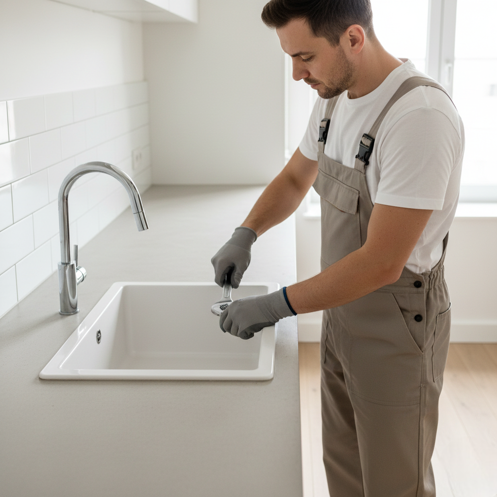 Professional plumber working on residential plumbing in Buckeye AZ